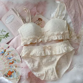 Sweet Ruffles Girly Kawaii Princess Nymphet Lolita Lingerie Set