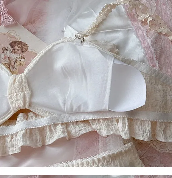 Sweet Ruffles Girly Kawaii Princess Nymphet Lolita Lingerie Set