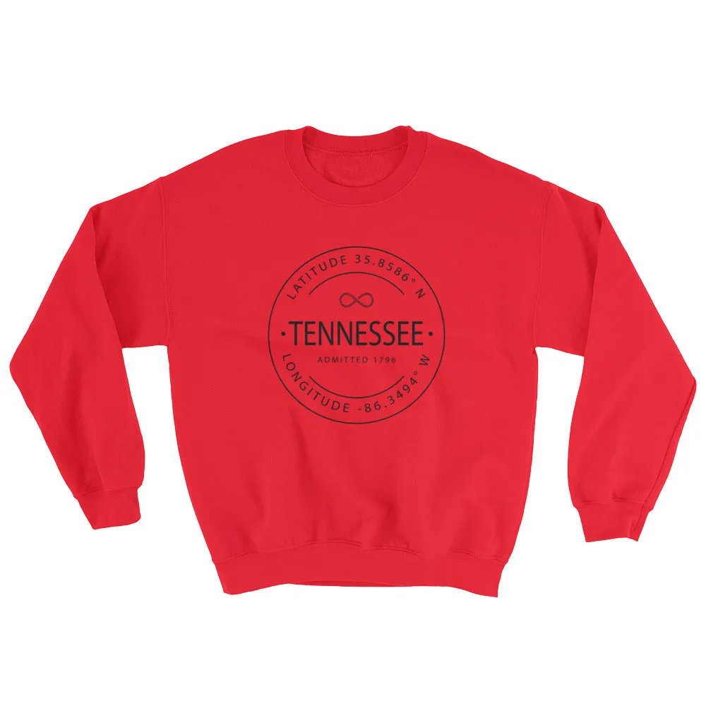 Tennessee - Crewneck Sweatshirt - Latitude & Longitude