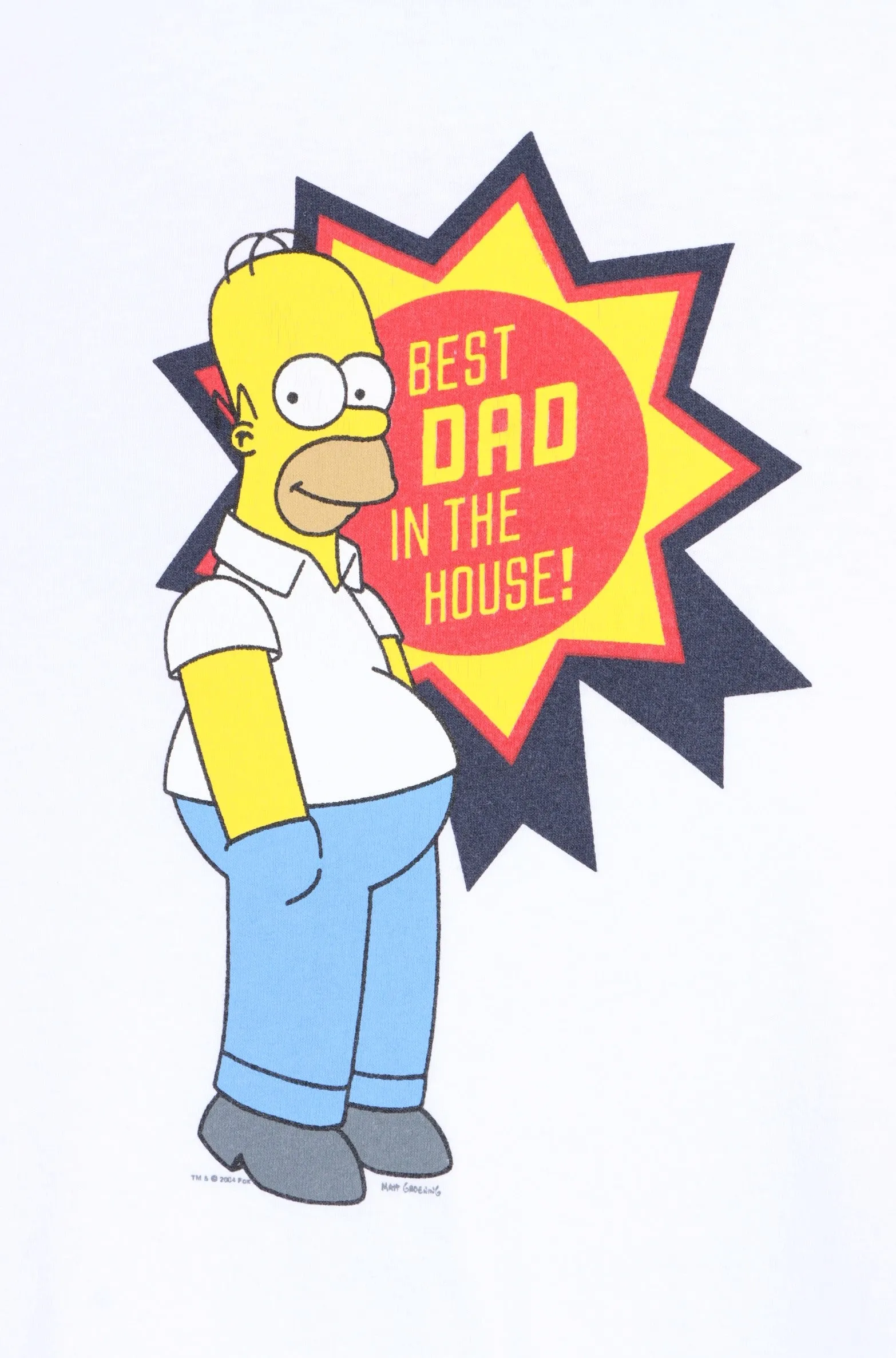 The Simpsons Best Dad Homer Ringer T-Shirt (L)