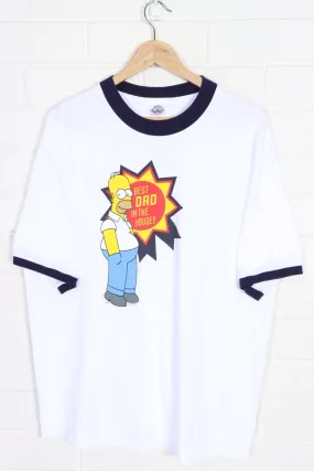 The Simpsons Best Dad Homer Ringer T-Shirt (L)