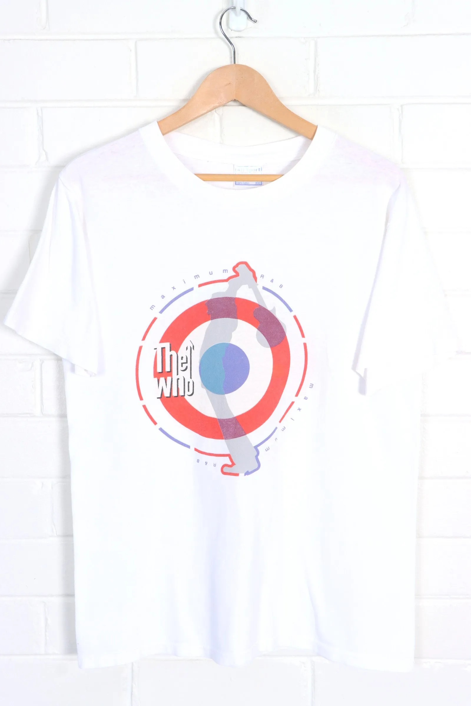 THE WHO 2000 NORTH AMERICAN TOUR FRONT BACK SINGLE STITCH T-SHIRT (S-