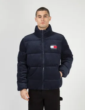 Tommy Jeans Corduroy Puffa Jacket - Black Iris