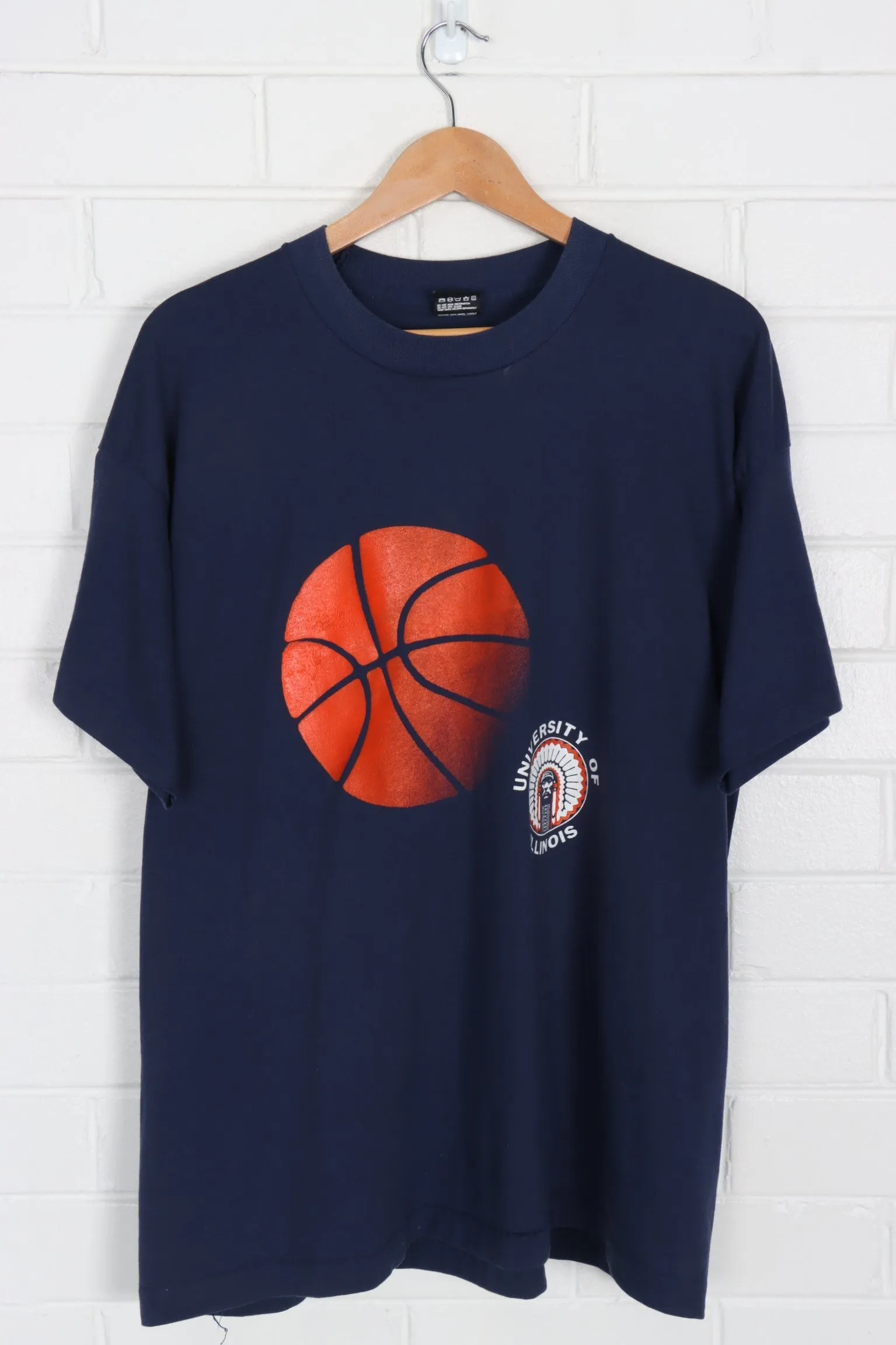 University of Illinois College Basketball USA Made 50/50 Tee (XXXL)