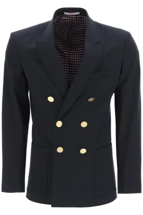 Valentino Double-Breasted Long-Sleeved Jacket