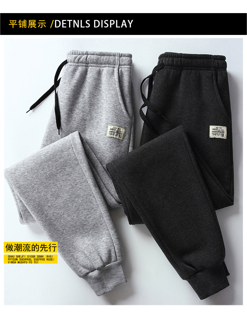 Varsanol Warm Sweatpants Men Cotton Thick Mens Pants Winter Oversized