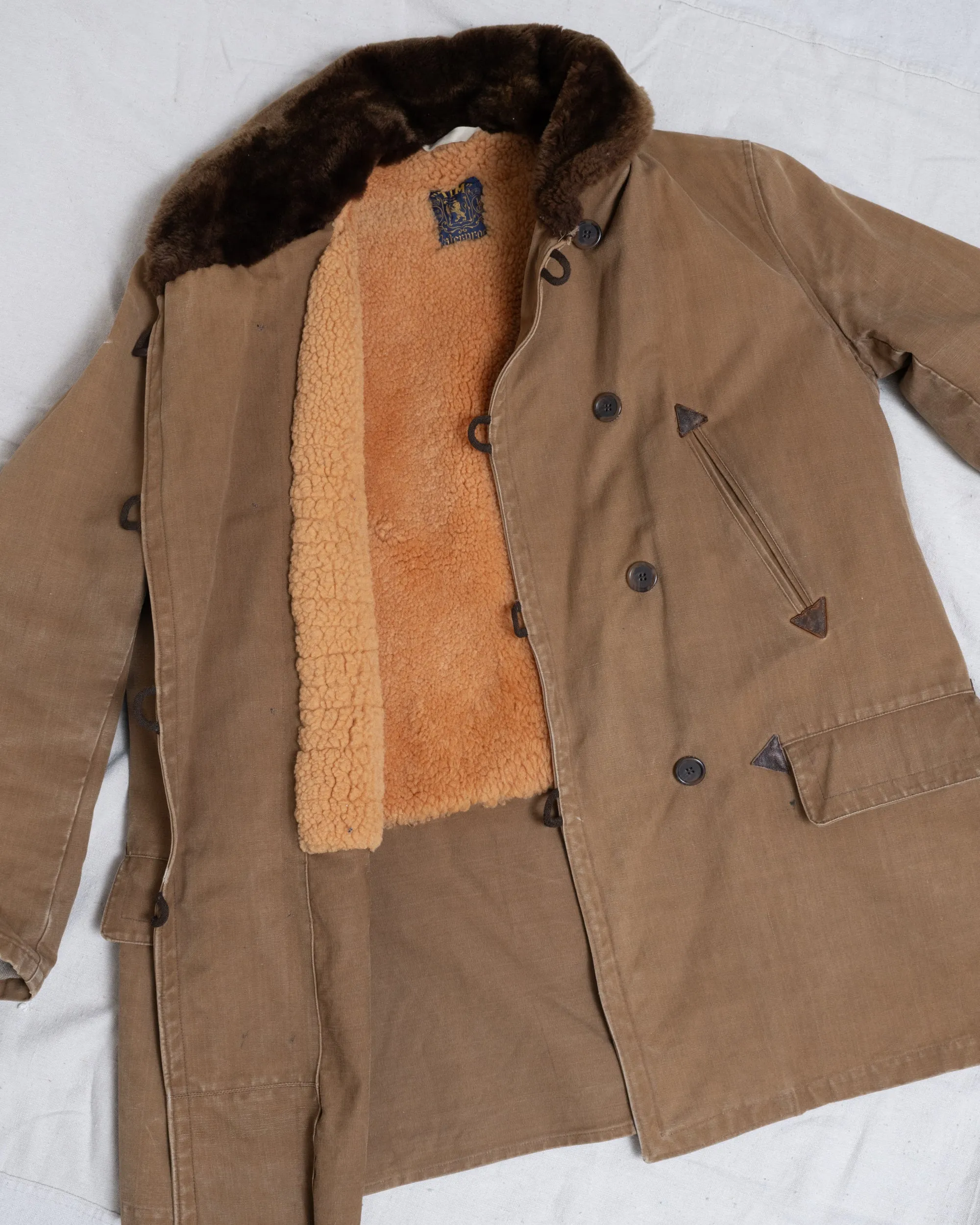 Vintage Canvas Shearling Jacket (M/L)