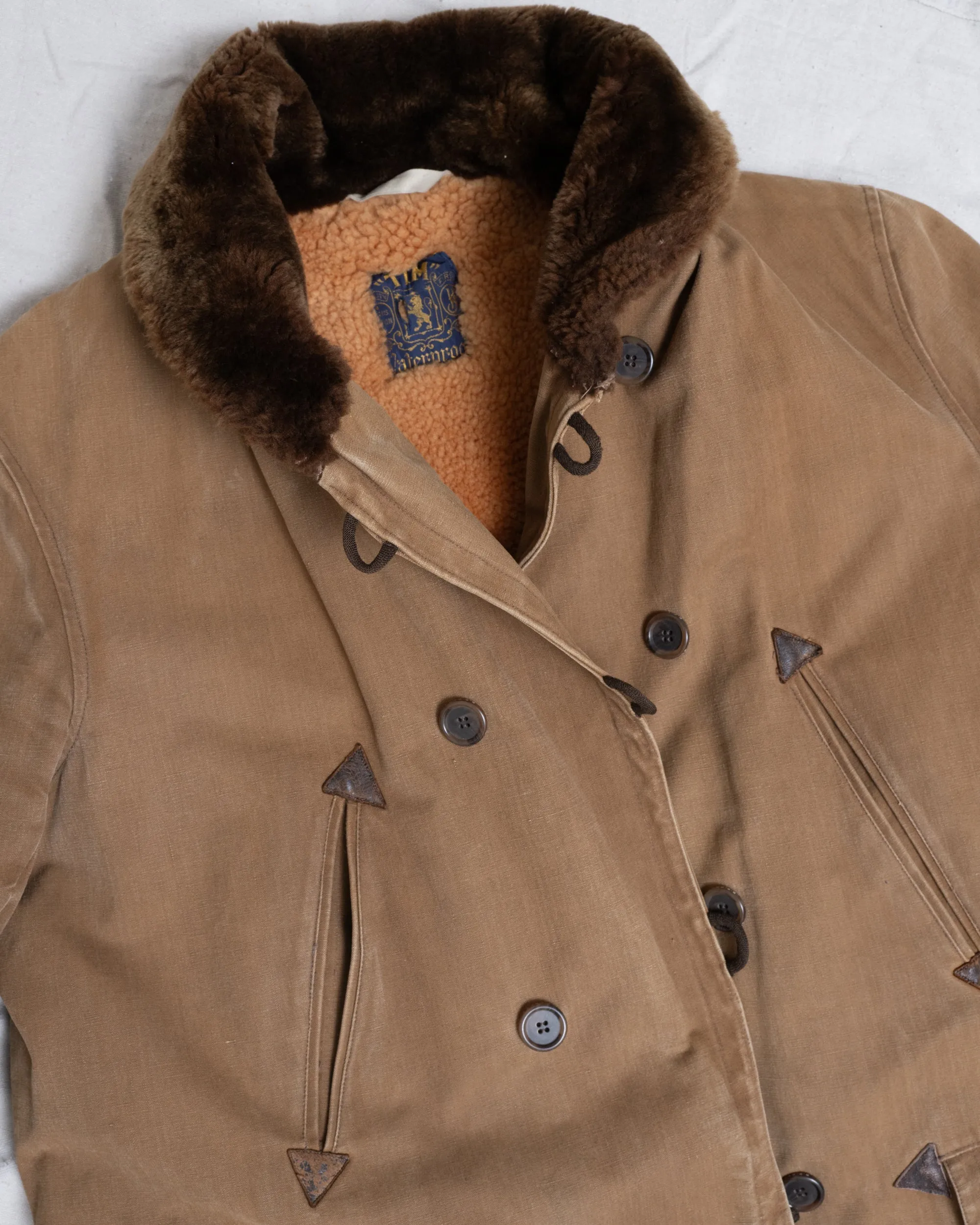 Vintage Canvas Shearling Jacket (M/L)